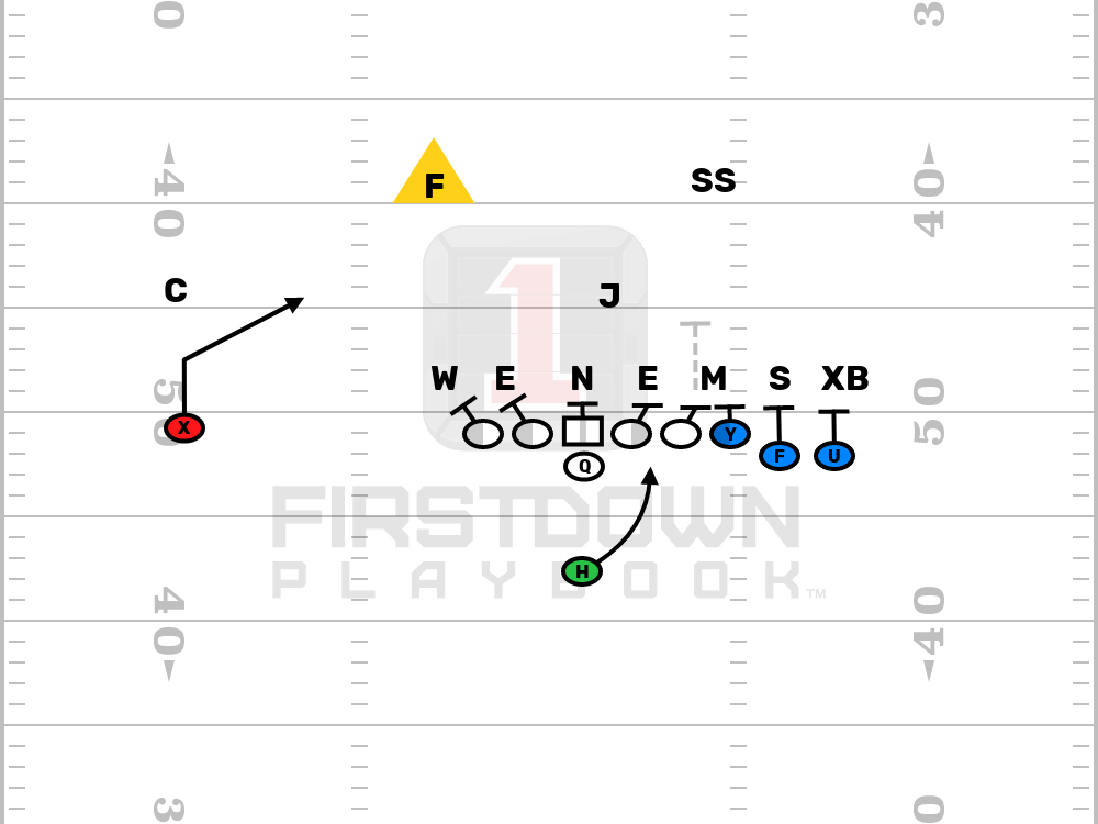 Duo Slant RPO vs 3-4 Bear Open